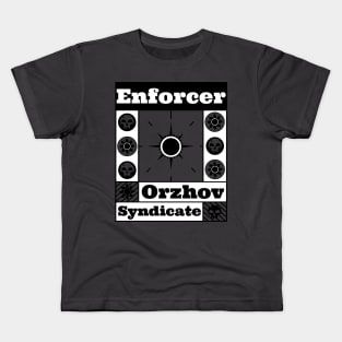 Orzhov Syndicate | Enforcer | MTG Guild Black & White on Grey Design Kids T-Shirt